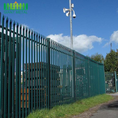 Powder Coated Galvanized Palisade Steel Fencing