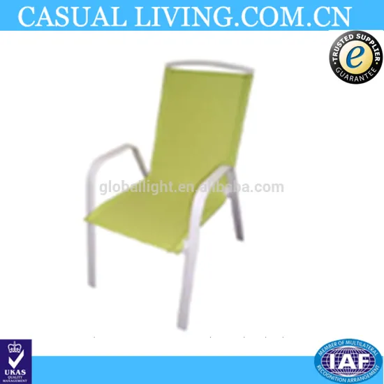 White Frame Single Metal Green Lightweight Folding Beach Chair