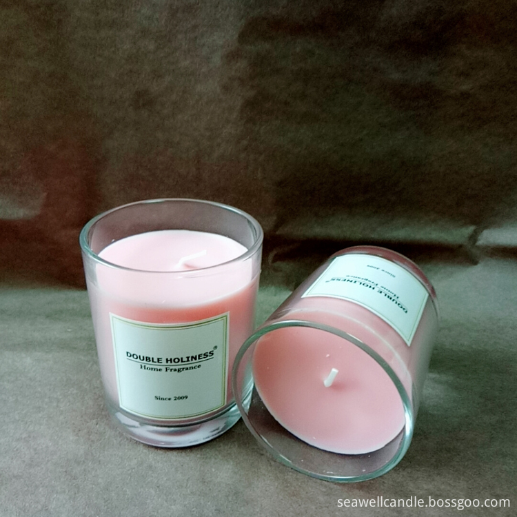 Natural Soy Pink Candle Relax