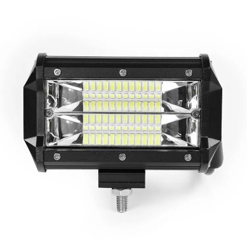 Barra di lavoro a LED LED a doppia fila da 5 pollici super luminosa da 5 pollici: perfetta per camion, trattori e applicazioni ATV con lampada a nebbia a trave bianca da 6000k