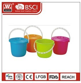 plastic bucket w/lid 3L