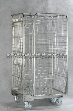 3 sided transport roll carts