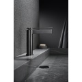 Ottone in stile industriale Ottone in ottone solido in metallo grigio grigio bagno rubinetto