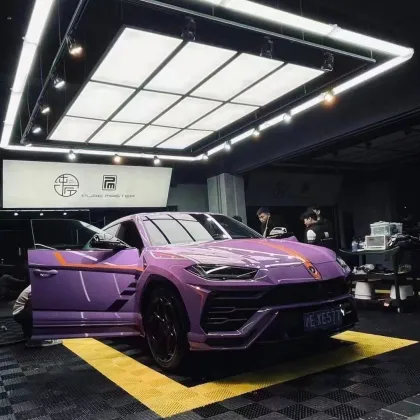 Modular Garage Floor Mats for Car Wash Detailing