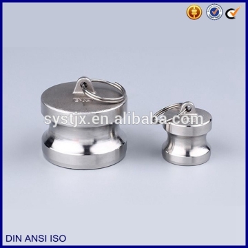Type DP dust plug 316 SS material seal up camlock coupling
