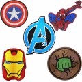 Captain America Iron On Patch Pakaian Bersulam