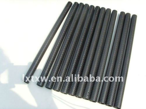 carbon fiber tube drilled with holes
