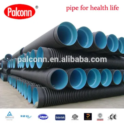 Plastic HDPE corrugated pipes for drain water good price