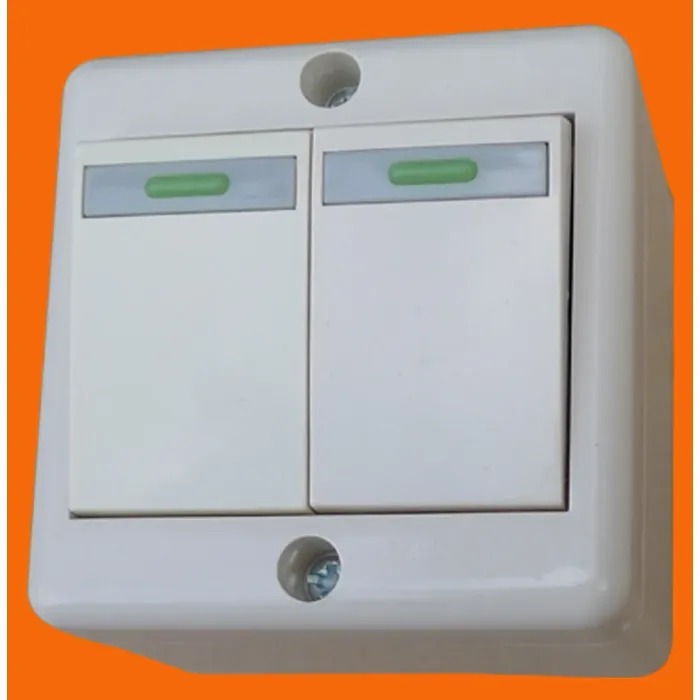 Sakelar Pencahayaan 2 Gang 1 Arah S2002