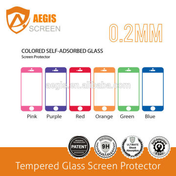 Factory price color tempered glass screen protector for iphone 5 5s cell phone accessories