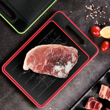 4-in-1 Defrosting Cutting Board with Garlic Ginger Grinder and Knife Sharpener
