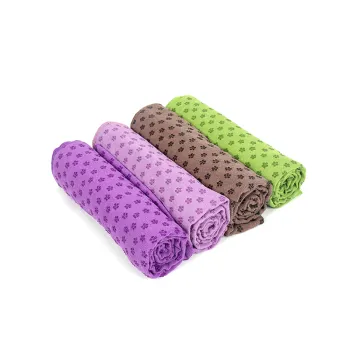 Hot Sale Eco Friendly Wholesale Custom Design Microfiber Anti Skid Dots Yoga Towel