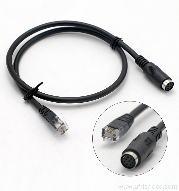 Male To Female Rj45 8Pin MiniDin Cable