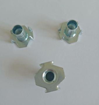 Galvanized Furniture HOPPER FEED NOTCHED PRONG T-Nut