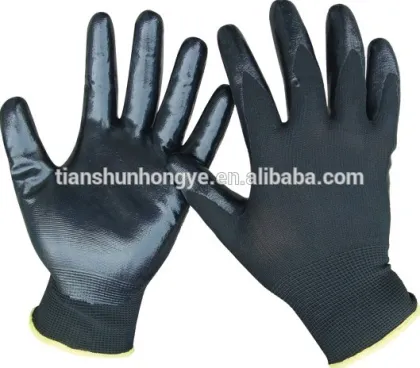 Nitrile grip gloves