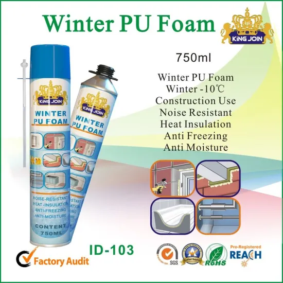 Winter Pu Foam Spray / Sealant , Gun Type Adhering &amp; Sealing