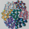 Assorted Design Fish Scale Heart Resin Cabochon Beads Flat Back DIY Charms Craft Kids Jewelry Earring Pendants Accessory