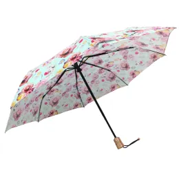 Triple fold automatic ladies umbrellas