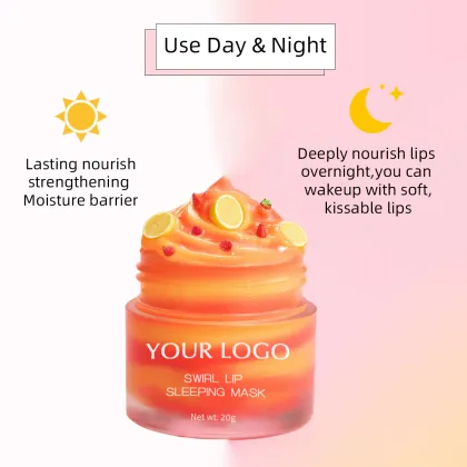 Non-Sticky Hydrating Lip Mask Balm - Unique Swirl Lip Sleeping Mask