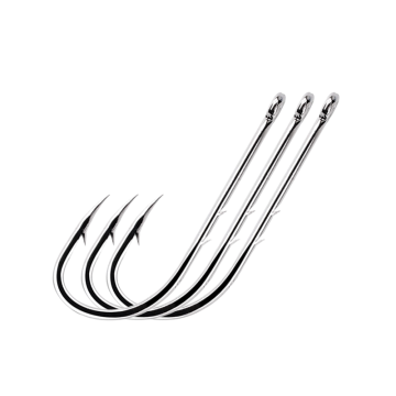 THORFORCE Saltwater Fishing Hooks - Live Bait Long Sleeve Double Barbs for Trout