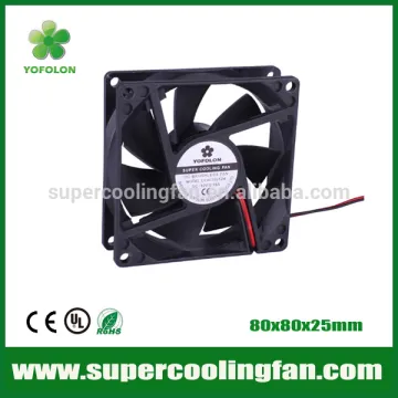 80x80x25mm 12V 24V High rpm DC CPU Fan with 8025 LED Light cooling fan