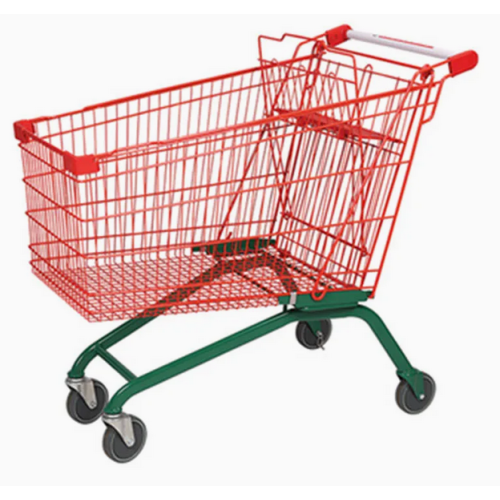 Metal Mesh Wire European Style Shopping Cart