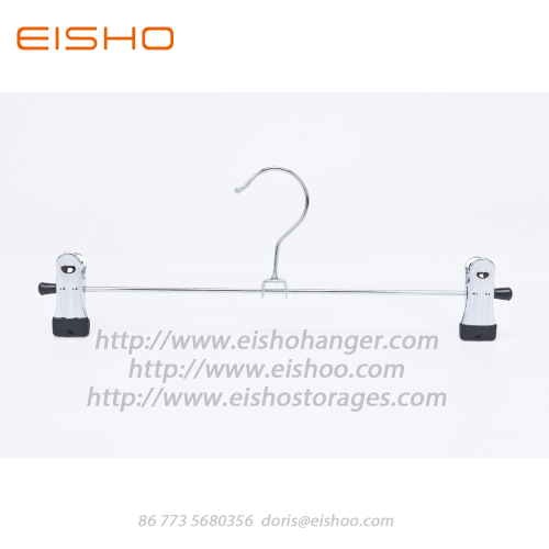 EISHO Chrome Metal Pants Kleiderbügel mit Clips