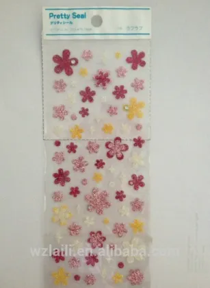 golden powder sticker/glitter sticker /specialized sticker