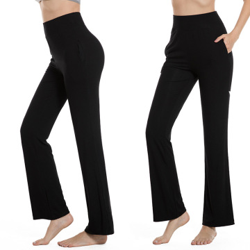 Pants Yoga caol-bhròg caol àrd-bhoireannaich