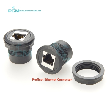 Industrial Profinet Proven RJ45 Ethernet Connector: CAT6 Female Socket for Networking Extension and Automation Conversion
