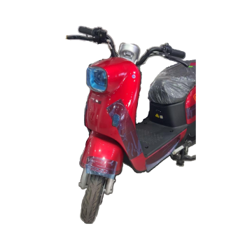 Red small electric scooter