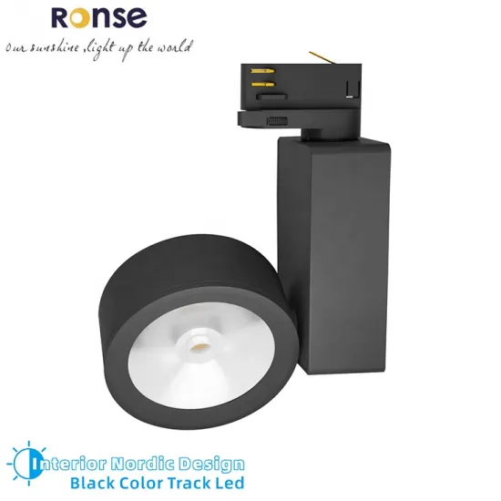 RONSE Lighting Focus Cob LED Track Lights 110V Dimmable Mini Exterior Track Lighting