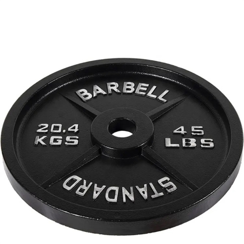 High Quality Black Cast Iron Barbell Weight Plates