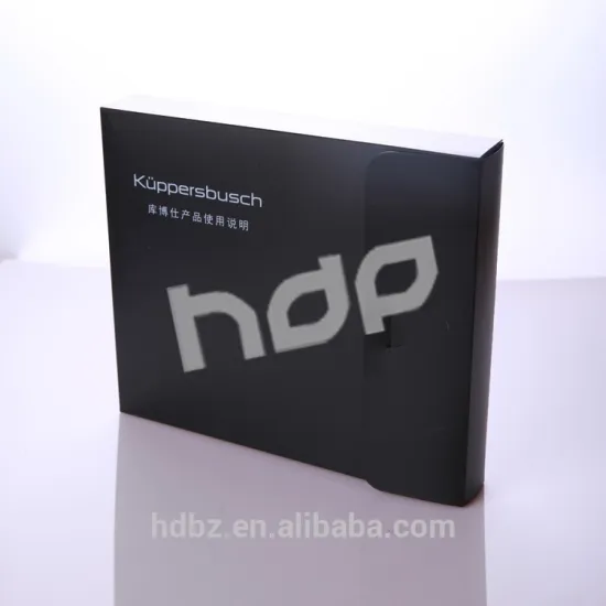 Customized high quality pvc pp pet black box packaging