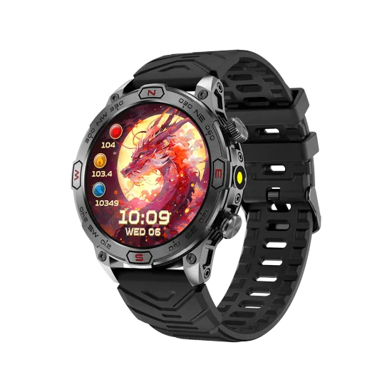 Waterproof Smartwatch with Call Answering and Mood Tracking Features for Android & iOS