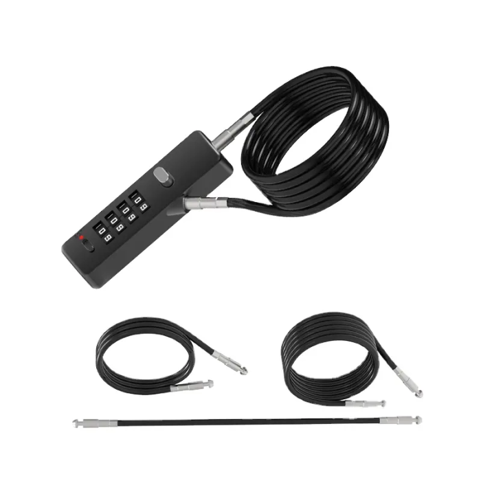 Длина цифрового номера колеса Мотоцикл стальной кабельный замок