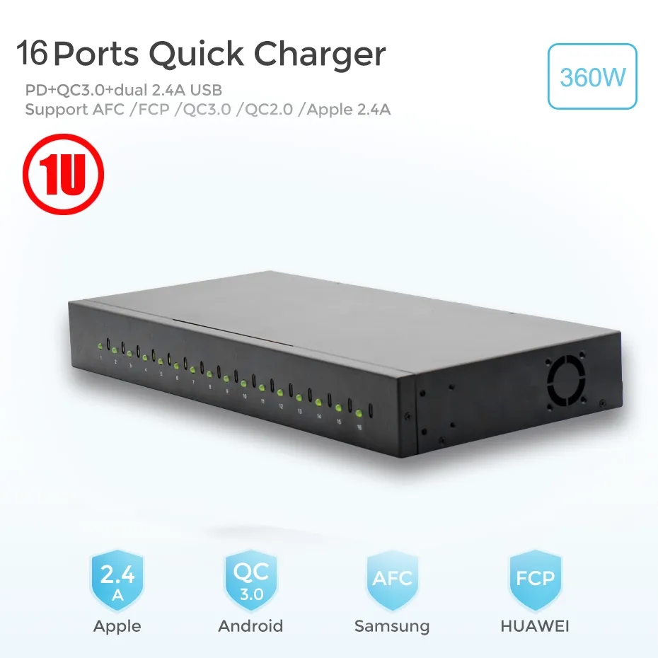 16 Orts Type C 1ucabinet Charger High power fast charging