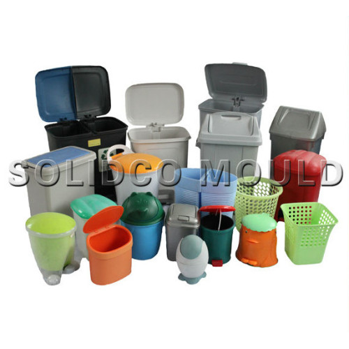 Plastic high quality muilt sizes garbage bin mould