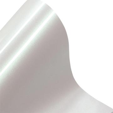 Glossy Aurora White car wrap