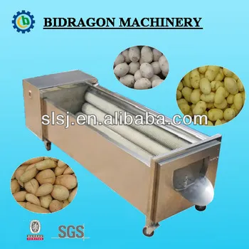 Potato&Carrot roller brush washing and peeling machine from 0.5 tons-5 tons per hour