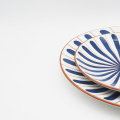 Дешевая цветовая обложка круглая керамическая посуда