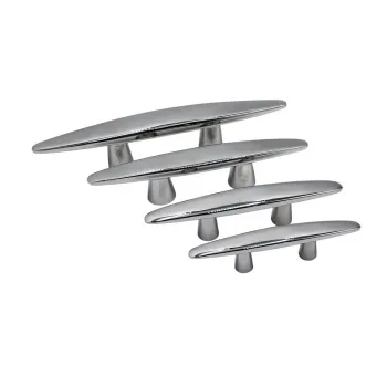 Stainless Steel AISI316 Boat Cleats: 6", 8", 10", and 12" Heavy Duty Low Silhouette Marine Hardware