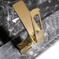 Senior brushed gold hot and cold brass faucet