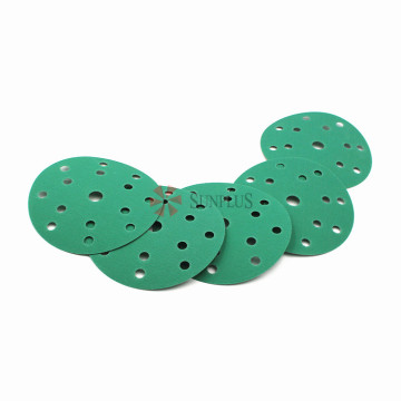 Film Green Sandpaper Sanding Disc Aluminum Oxide Abrasive