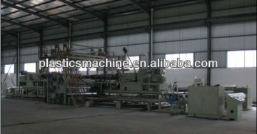 High output PVC tarpaulin making machine