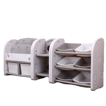 Customizable Plastic Children's Bookshelf and Toy Storage Rack: A Versatile Furniture Solution for Kids' Rooms and Kindergartens