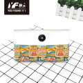 Custom nostalgic traffic sign style PU leather handbag cosmetic bag pencil case&bag multifunctional bag