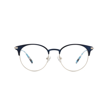 Stainless Steel Eyeglasses Unisex Vintage Round Metal Frame Glasses