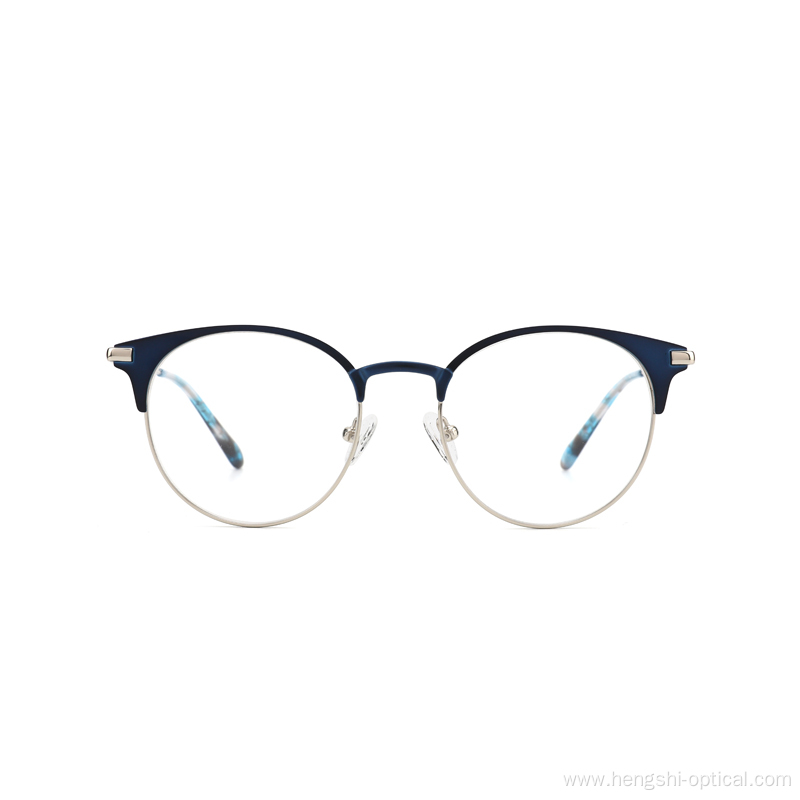 Stainless Steel Eyeglasses Unisex Vintage Round Metal Frame Glasses