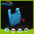 Blue HDPE Vest Bags, Colorful Shopping Bags, Carrier Plastic Bags